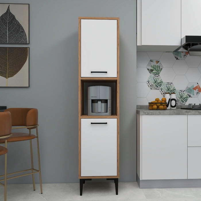 Hanah Home Armario multiusos Daminol Pino Atlántico y Blanco